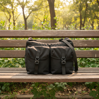 Sac messager tactique vintage en nylon résistant à l'eau pour les voyages en plein air et les trajets quotidiens
