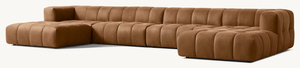 Sofá Seccional Modular de Cuero <span class=keywords><strong>Dario</strong></span> de HDC Designer Living Room, Estilo Mid-Century, para el Hogar, Centro Comercial, Apartamento o Club - Product Image 6