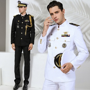 Uniforme da Ufficiale Bianca Stile USA Personalizzata all'Ingrosso per Capitani e Funzionari - Product Image 2