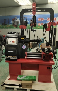 Ba xi lanh hợp kim rim thẳng máy tự động rim thẳng máy với cần cẩu rim sửa chữa máy - Product Image 4