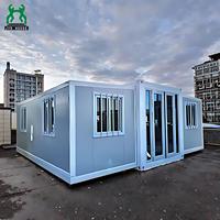 Maisons conteneurs en acier extensibles au design contemporain, préfabriquées, modernes, minimalistes, écologiques et de haute qualité pour villas et appartements