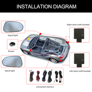 Pour LEXUS lexus Is250 Rétroviseurs Bsm Rétroviseurs d'angle mort <span class=keywords><strong>Radar</strong></span> micro-ondes 77GHz Système de surveillance d'angle mort Bsd - Product Image 2