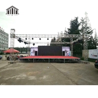 Scène audio professionnelle modulaire portable en alliage d'aluminium personnalisable pour charges lourdes de 1000 kg