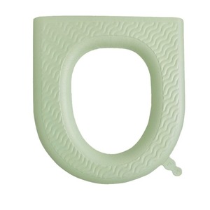 Couvre-siège de toilette en EVA à fixer, vert matcha, imperméable, lavable, pour toutes les saisons - Product Image 5