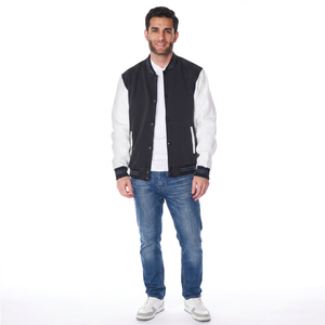 Custom Made <b>Men's</b> Baseball Varsity <b>Jackets</b> 100% Wool Eco-Friendly Breathable Latest High Street Fashion <b>Long</b> Sleeves Winter - Product Image 1