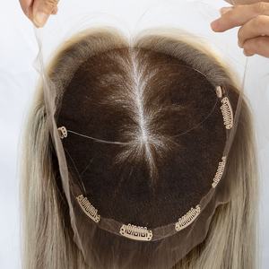 Premier Hair Virgin European Remy Hair Toupee Premium Remy Human Hair Toppers para mujeres Luxury HD Lace Toppers Mini pelucas proveedor - Product Image 1