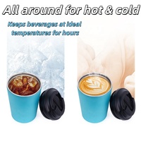 Mug de voyage isotherme en acier inoxydable, anti-fuite, 8 oz et 12 oz