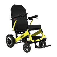 Fauteuil roulant électrique en aluminium robuste de 660 lb, nouveau fauteuil roulant électrique pliable avec batterie au lithium