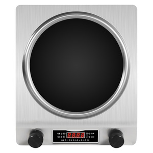 Induction Cooker 3500W Single Burner Stainless Steel Mechanical Control Black Crystal Panel Commercial Household Use - Product Image 2