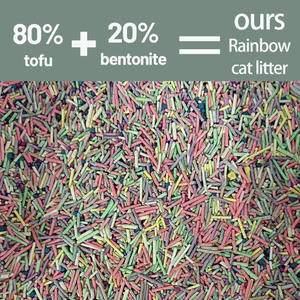 Vente en gros label privé litière <span class=keywords><strong>pour</strong></span> <span class=keywords><strong>chat</strong></span> arc-en-ciel tofu sable bentonite étape fraîche motif de boule agglomérante prix bon marché litière <span class=keywords><strong>pour</strong></span> <span class=keywords><strong>chat</strong></span> - Product Image 5