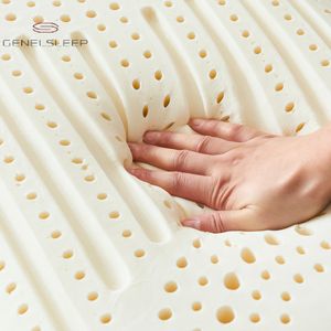 Bantal Anti mendengkur lateks alami untuk tidur, kelembutan sedang dengan kenyamanan sehat esensial untuk penopang leher terapi - Product Image 4