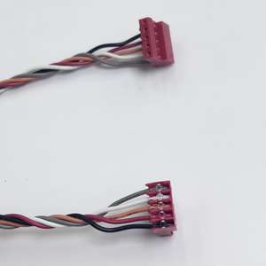 맞춤형 TE AMP MTA-100 2.54mm 피치 IDC 커넥터 2-16핀 와이어-보드 하네스 레드 하우징 케이블 - Product Image 6