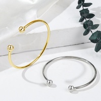 Bracelet de manchettes de vis remplie d'or, Design Simple, bricolage, fabrication de bijoux, vernis, Waterproof, Simple