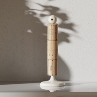 Calendrier de bureau rotatif créatif en bois massif, style trompette, ornement décoratif, article de décoration intérieure de style japonais, marque JIAYI, pour l'inauguration de la maison