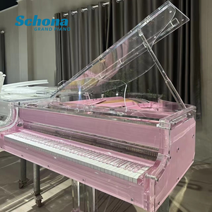 Pianoforte a Coda Meccanico <span class=keywords><strong>di</strong></span> Lusso all'Ingrosso, 88 Tasti in Acrilico Cristallo Rosa, Produttore Premium per Villa Hotel e Spettacoli - Product Image 5