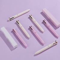 Grosir harga pabrik pena multifungsi pena kontur riasan 4 in 1 kustom dengan garis mata pena alis Highlighter