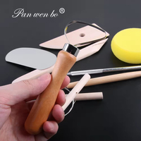 Kit de 8 Herramientas para Arcilla, Práctico Juego de Herramientas para Esculpir Arcilla Polimérica, Herramientas para Arcilla de Secado al Aire, para Manualidades, Punteado, Dibujo, Modelado y Moldeado