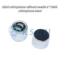 Microphone électret capacitif AI-KSEN 52DB avec tête de micro 6 * 5 mm, 7 * 9, 6 * 2,2, sans broche