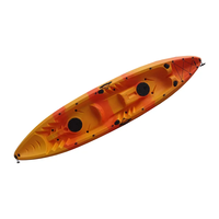 Kayak de pêche transparent en plastique pour 2 personnes, prix usine, certifié CE, capacité 100 kg, personnalisable, bateau à pédales aquatique
