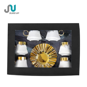 Ensemble tasse et soucoupe à expresso en céramique 100 ml – Coffrets cadeaux d'affaires pour marques de culture du café - Product Image 2