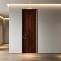 Porte WPC décorative en bois grainé, imperméable et insonorisée, fabriquée en usine