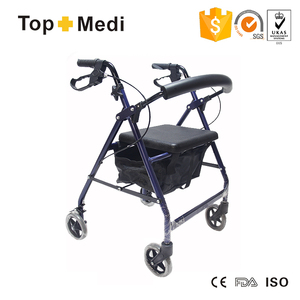 <span class=keywords><strong>Médical</strong></span> léger de soins aux personnes <span class=keywords><strong>âgée</strong></span>s handicap Quatre <span class=keywords><strong>fauteuil</strong></span> roulant panier à roulettes - Product Image 1