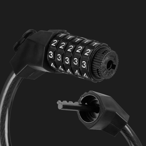 Sky-Touch 1,2 M Código de 5 dígitos Candado para bicicleta Cable Enrollable Combinación reiniciable Candado antirrobo para bicicleta con contraseña de ciclismo - Product Image 4