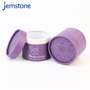 Caja de tubo de Papel kraft con logotipo personalizado ecológico, tubo de embalaje de papel reciclado - Product Image 6