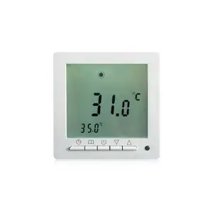 Thermostat de chauffage central numérique intelligent à deux tuyaux hvac, thermostat de température wifi, ventilateur à bobine