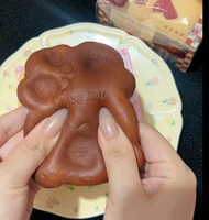 Bonbons Zoey Bear en forme de nourriture, jouet anti-stress à presser, en mousse PU, à remontée lente, souple, à collectionner
