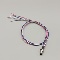 Capteur Étanche M8 6pin Connecteur Circulaire et Câble M8 6P Câble Assemblage 50CM