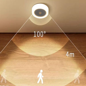 Appliques murales intelligentes <span class=keywords><strong>avec</strong></span> capteur <span class=keywords><strong>de</strong></span> corps, <span class=keywords><strong>armoire</strong></span> à bâtons, n'importe où, mur d'escalier, couloir, chambre à coucher, lampe <span class=keywords><strong>de</strong></span> secours <span class=keywords><strong>avec</strong></span> détecteur <span class=keywords><strong>de</strong></span> mouvement - Product Image 2