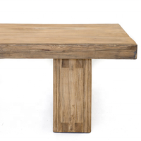 Tables basses en bois massif chinois récupéré, base robuste, style rustique brun clair, tables basses de luxe
