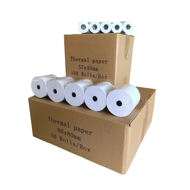 57Mm 80Mm Papierrol Thermisch 80*80Mm 80*79Mm 80*65 Mmbonnetje Atm Pos Roll Fabrikant Van Thermisch Papier