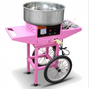 Machine à Barbe à Papa <span class=keywords><strong>en</strong></span> Acier Inoxydable de Qualité Commerciale (Modèle sur Chariot) Électrique et à Gaz, Conçue pour les Événements à Grande Échelle - Product Image 4