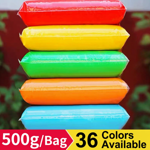 Argile ultra-légère 500g en gros, 36 couleurs, 100 pièces pour enfants, argile pour la maternelle, argile à modeler DIY pour enfants - Product Image 2