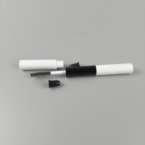 3ml * 2 2 en 1 bouteille de <span class=keywords><strong>mascara</strong></span> blanche ronde vide contenant double face tubes d'emballage eye-liner avec brosse - Product Image 3