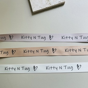 Tùy chỉnh thương hiệu Logo bông vải may in nhãn Ribbon với logo mang nhãn hiệu bông Ribbon Rolls - Product Image 3