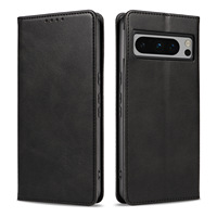 Étui en cuir PU grainé de haute qualité pour Google Pixel 11 10 9 8 7 6 5 4 Series, avec support magnétique et fonction portefeuille, pour affaires