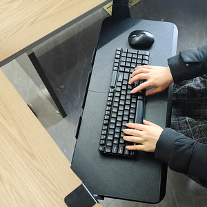 Clamp-on Computer <strong>Keyboard</strong> Tray Under Table Desk Accessories - Product Image 2