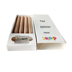 <span class=keywords><strong>Crayons</strong></span> en bois non toxiques 3 en 1 DRATEC, 4 couleurs, 7 pouces, <span class=keywords><strong>crayons</strong></span> de dessin en bois solubles, en boîte en papier, pour fournitures scolaires - Product Image 1