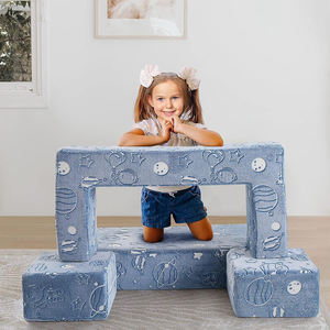 Polifunzionale bagliore per bambini divano modulare in schiuma per giocare divano a sfera e Set lettino - Product Image 6