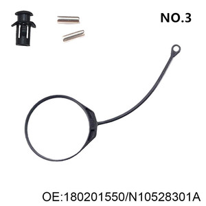 Volkswagen Audi Fuel Tank Cap Anti Loss Rope 14.5cm 12.8cm Plastic Seal For Car Oil Cap With <b>Clip</b> And Pin - Product Image 2
