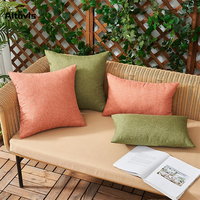 Coussin lombaire personnalisé à l'impression tendance, entièrement fait à la main, pour la décoration de meubles d'extérieur