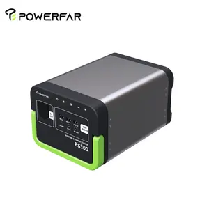 POWERFAR Small Portable Solar Generator 300 Watt Portable Power Station for Laptop
