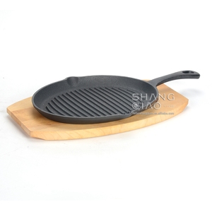 Fajita <span class=keywords><strong>en</strong></span> <span class=keywords><strong>fonte</strong></span> pré-assaisonnée <span class=keywords><strong>de</strong></span> taille personnalisée, <span class=keywords><strong>plat</strong></span> <span class=keywords><strong>de</strong></span> service ovale avec <span class=keywords><strong>dessous</strong></span> <span class=keywords><strong>de</strong></span> <span class=keywords><strong>plat</strong></span> <span class=keywords><strong>en</strong></span> bois pour Fajitas autres plats grésillants - Product Image 2
