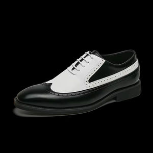 Chaussures habillées décontractées pour hommes en cuir véritable, style Oxford, antidérapantes, à lacets, best-seller, qualité supérieure - Product Image 4