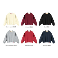 Sweat-shirt d'hiver en molleton épais 500G à col ras du cou, fermeture éclair, épaules tombantes, coupe ample, avec logo personnalisé, unisexe, streetwear, ODM