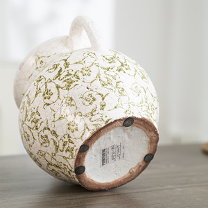Vase antique en émail céramique doré, peint à la main, émaillé, écologique, style chinois, pour la décoration de la maison et de mariage - Product Image 3