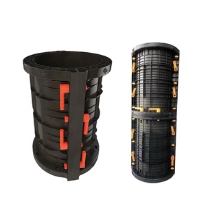 Panneau de coffrage en plastique ABS recyclable au design moderne pour colonnes rondes, facilement assemblable pour la construction en béton - Product Image 6